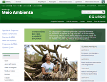 Tablet Screenshot of meioambiente.gov.br